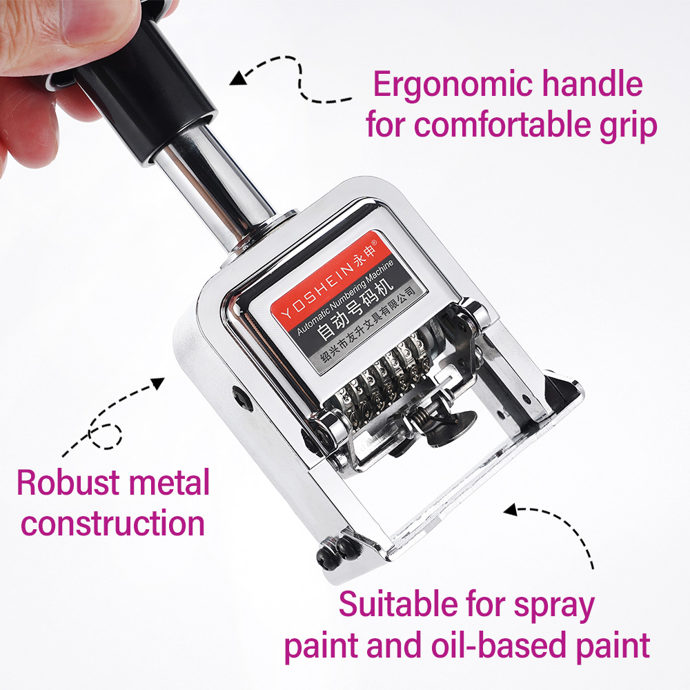 7 Digit Automatic Numbering Ma - Rubber Date Stamp review and price