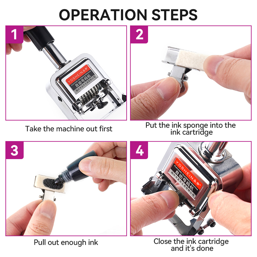 7 Digit Automatic Numbering Ma - Rubber Date Stamp review and price