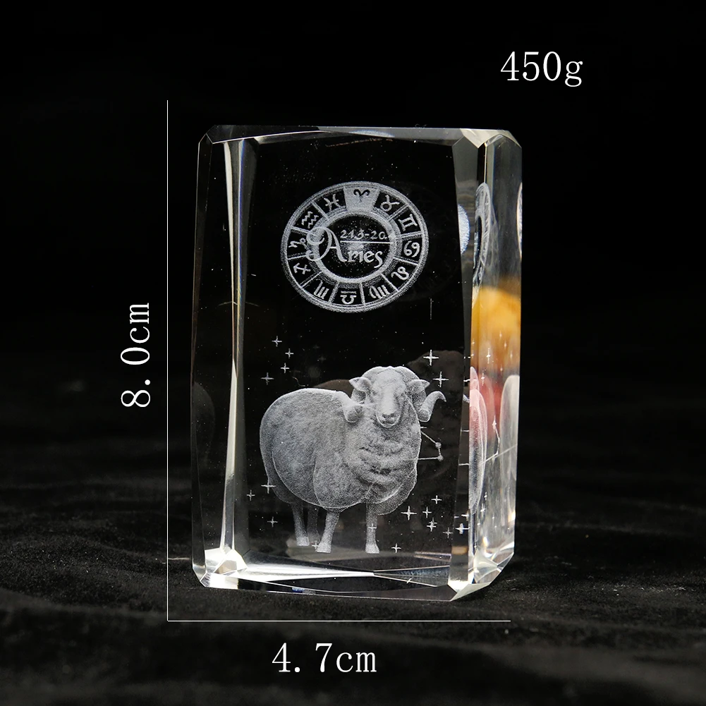 80mm Laser Engraving 3D Zodiac - Paper Weight Crystal review and price