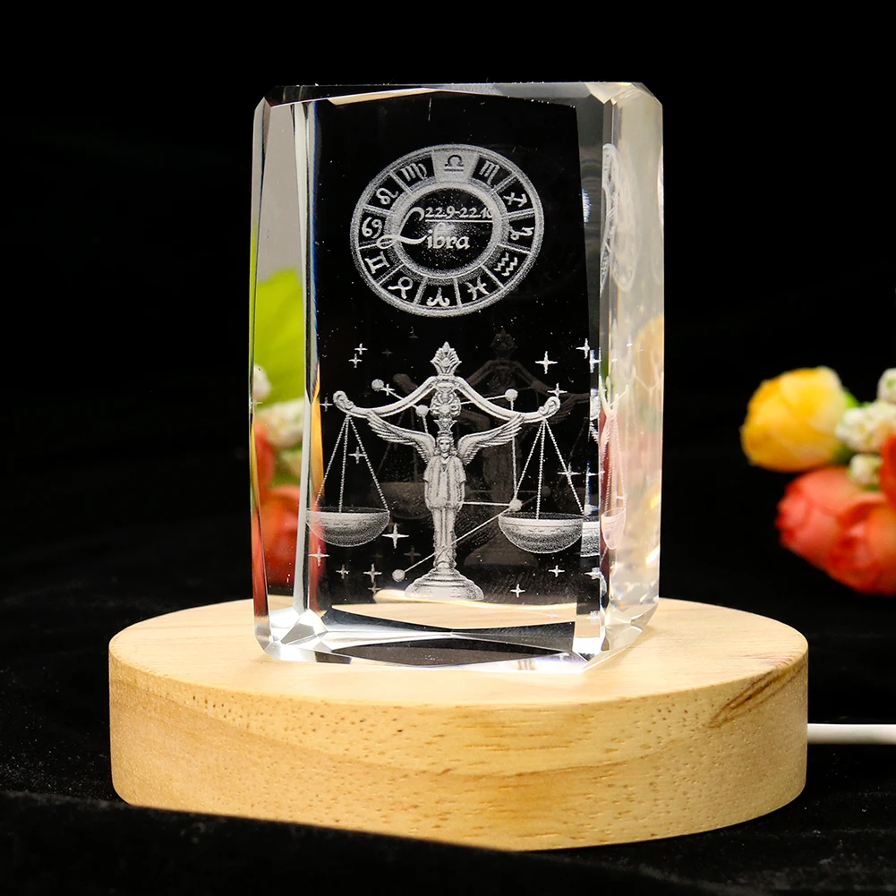 80mm Laser Engraving 3D Zodiac - Paper Weight Crystal review and price