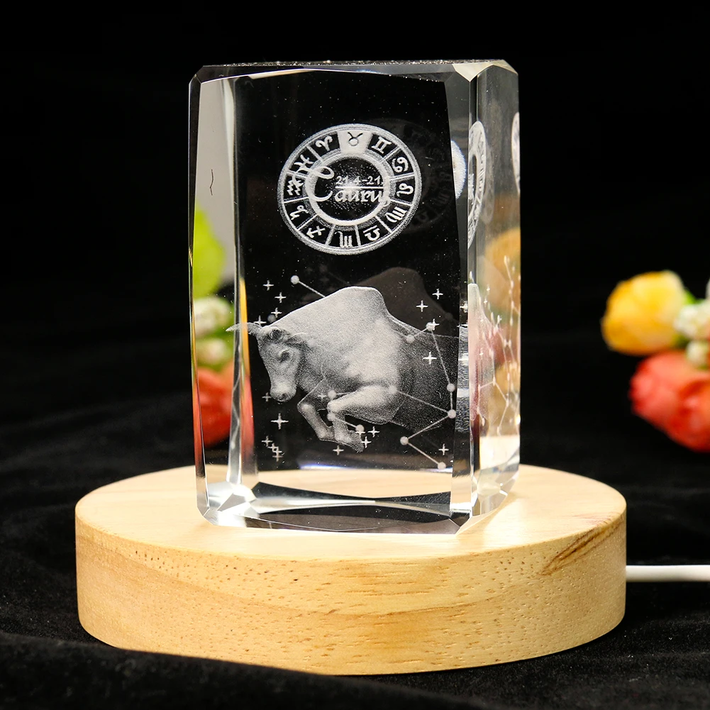 80mm Laser Engraving 3D Zodiac - Paper Weight Crystal review and price