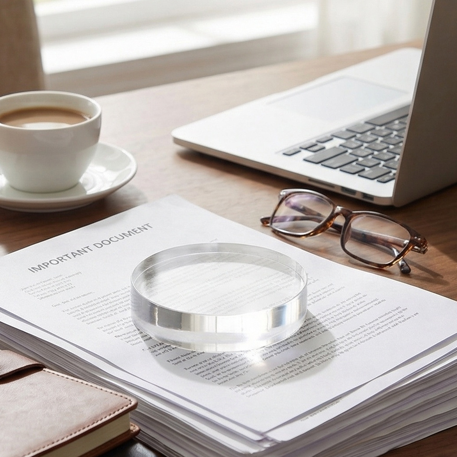Round Crystal Paperweight 3.15 - Book Weight Glass review and price