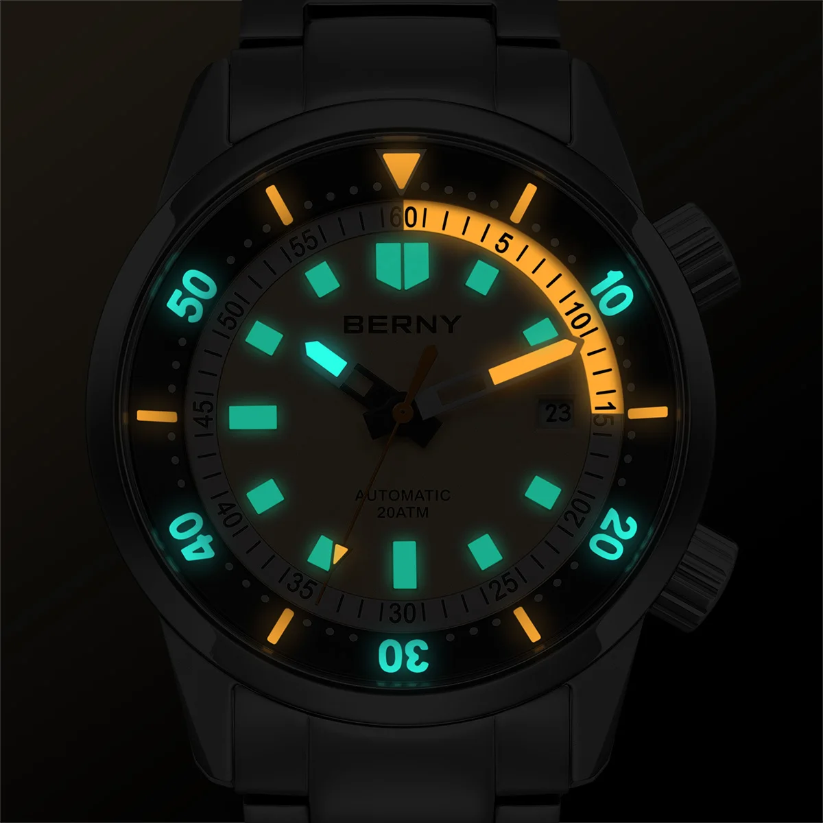 BERNY Automatic Diving Watches - Paper Weight Crystal review and price