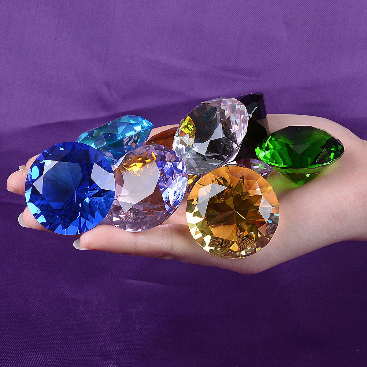 1pcs Crystal Diamond Shaped Pa - Paper Weight Crystal review and price