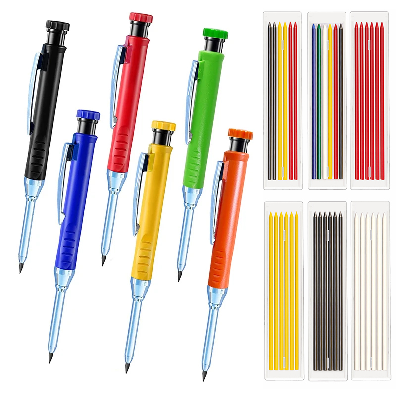 6 Colors Woodworking Automatic - Staedtler Pencil Lumocolor review and price