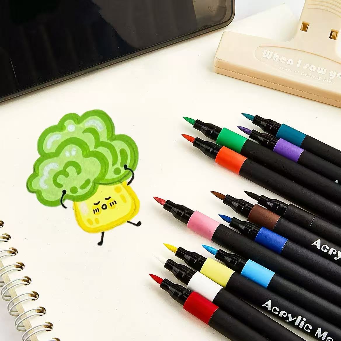 12/24/36pcs Soft Brush Tip Acr - Copic Marker Classic review and price